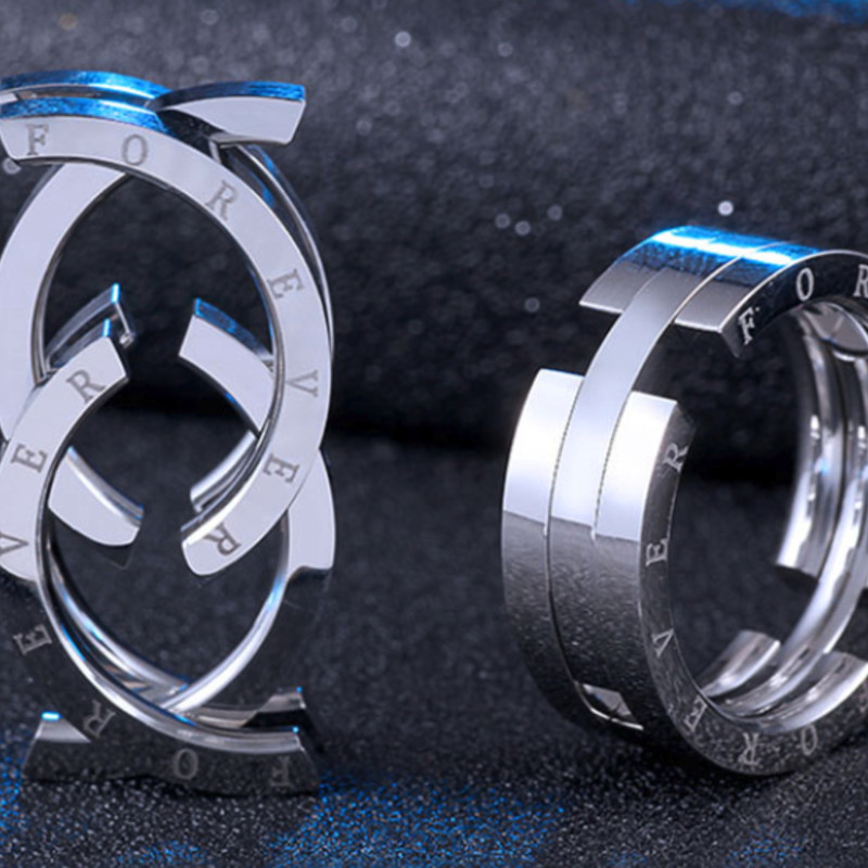 Kissing Fish Ring ｜フィッシュ型ペンダントトップに変形するメンズ 
