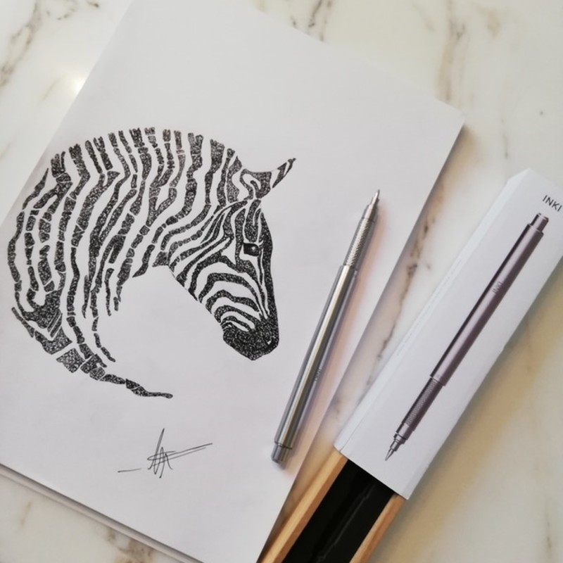 Inki Pen 点描アートに最適な電動ドットペン インキーペン ガジェットの購入なら海外通販のrakunew ラクニュー