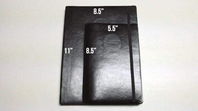 Passion Planner Classic and Passion Planner Compact Dimensions