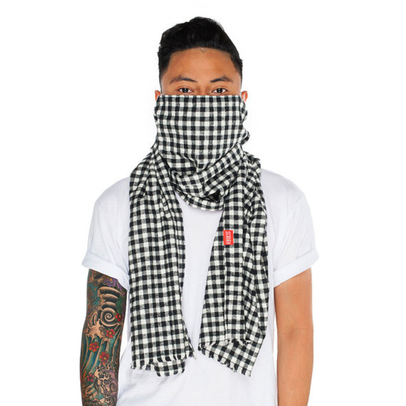 ISHU (イシュー)のアンチパパラッチスカーフ(黒) paparazzi-proof Scarf｜アンチパパラッチスカーフ - ガジェット