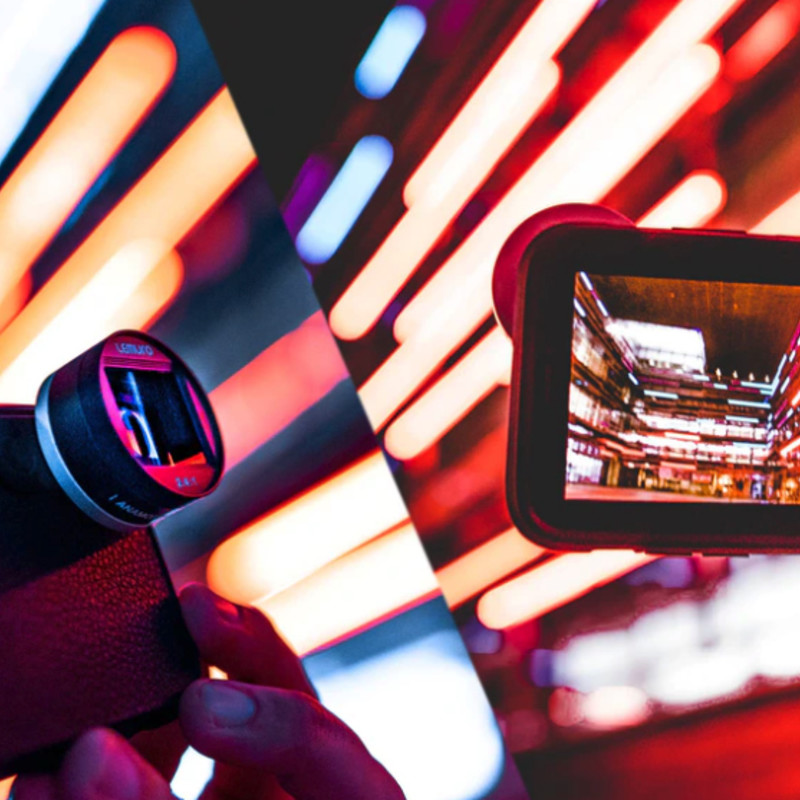 Lemuro Anamorphic シネマチックな映像撮影ができるスマホ用アナモルフィックレンズキット ガジェットの購入なら海外通販のrakunew ラクニュー