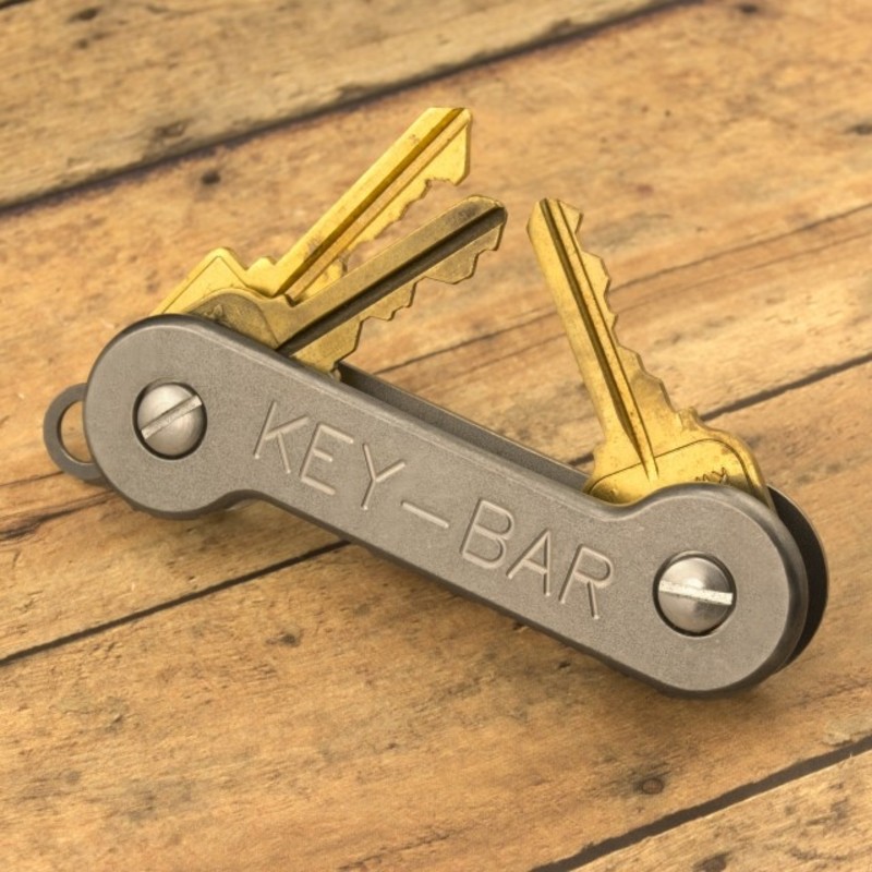 その他 KeyBar Half Carved Titanium Amazon.co.jp: [KeyBar] キーバー チタン モダン シルバー One
