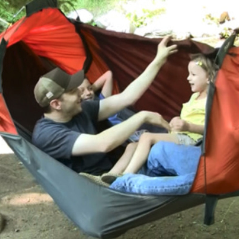 Flex 360｜フラットポジションで眠れるポータブル軽量ハンモックテント