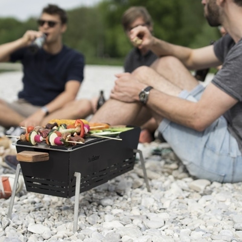お見舞い イタリア製 BBQ グリル ポータブル 赤 希少 レア 