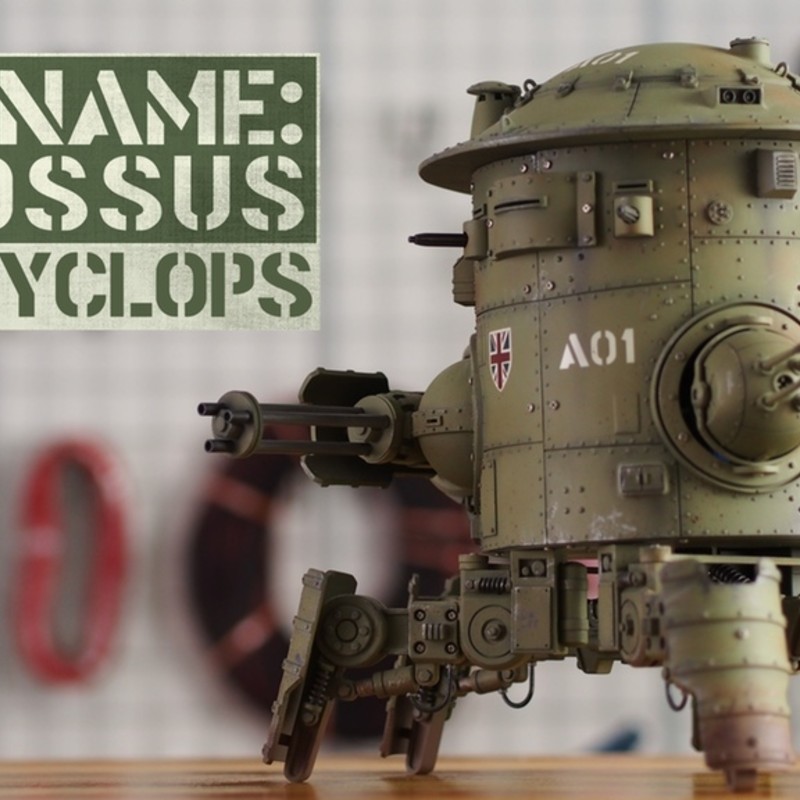 ロボット Mk.I Cyclops ｜ディーゼルパンクウォーキングタンクロボット