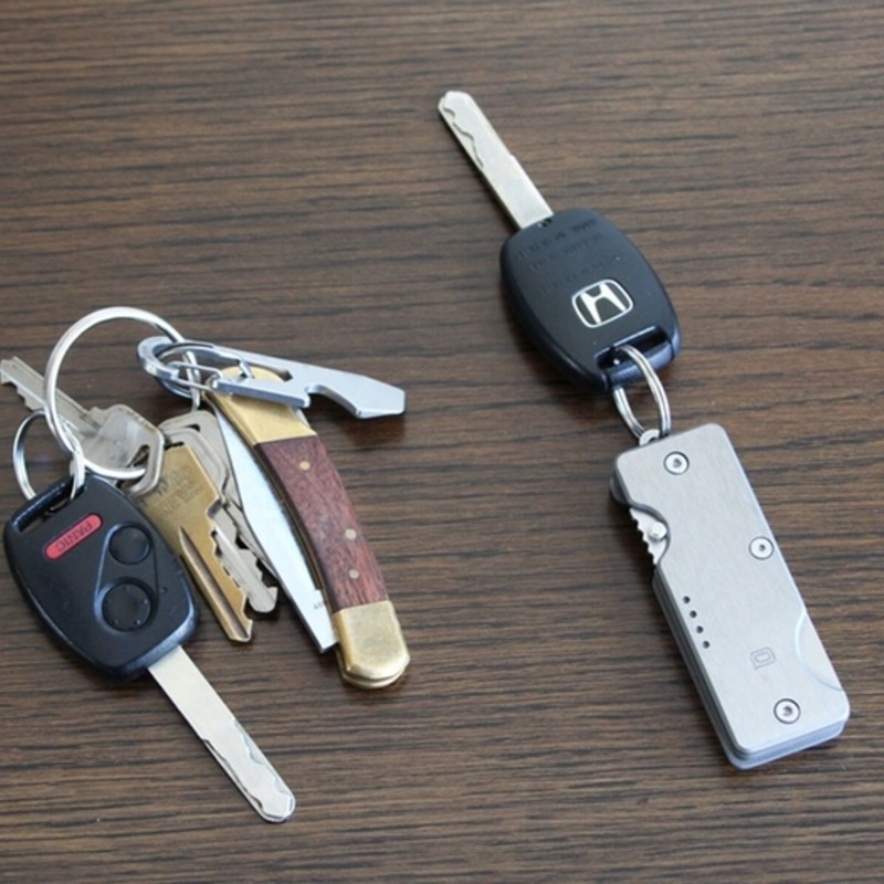 QUIETCARRY チタン　キーオーガナイザー The Shorty G2 Key Organizer (BB) - Titanium - Quiet Carry