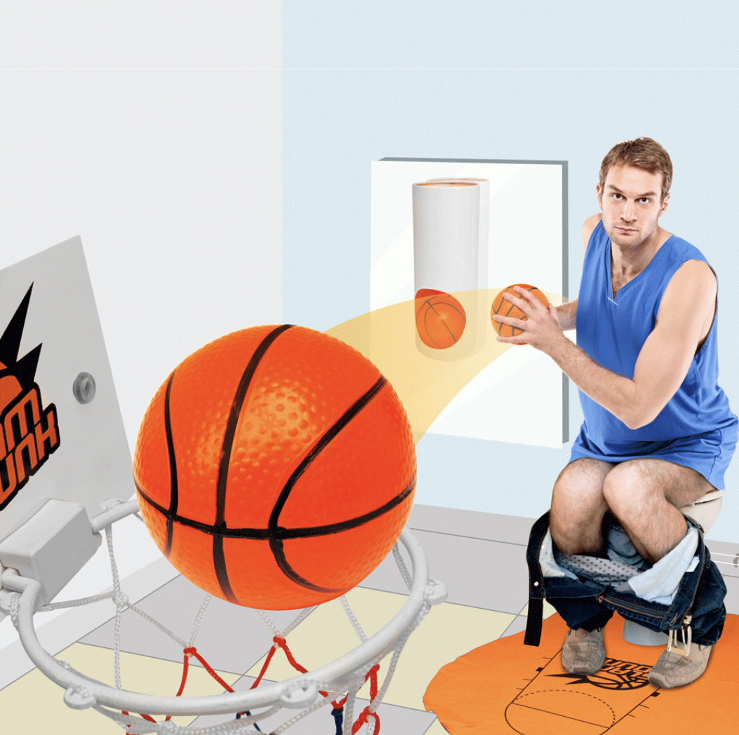 Slam Dump Set トイレタイム用バスケットボールセット スラムダンプ ガジェットの購入なら海外通販のrakunew ラクニュー