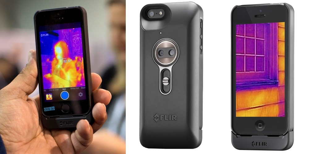 Ios Android対応の赤外線サーモグラフィ汎用ユニット Flir One ガジェットの購入なら海外通販のrakunew ラクニュー