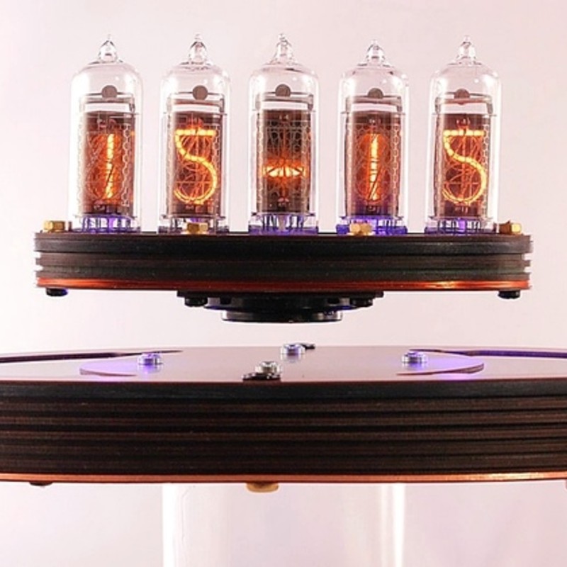 ニキシー管　クロック RGB TUBE CLOCK ニキシー管風置時計 UNCOMMON CARRY / RGB