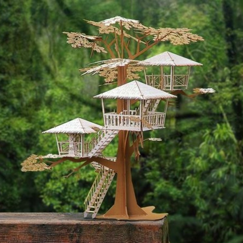 Super Deluxe Tree House Model Kit ディテールに拘ったdiyツリーハウスモデルキット ガジェットの購入なら海外通販のrakunew ラクニュー