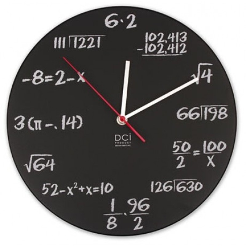 Pop Quiz Wall Clock 計算問題壁掛け時計 ガジェットの購入なら海外通販のrakunew ラクニュー
