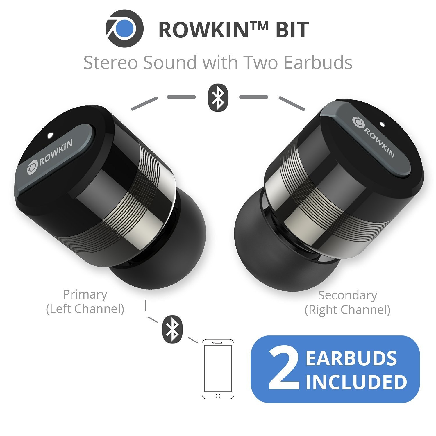 Rowkin Bit Charge パワーバンク兼用チャージングケース付きワイヤレスステレオイヤホン ローキンビット ガジェットの購入なら海外通販のrakunew ラクニュー