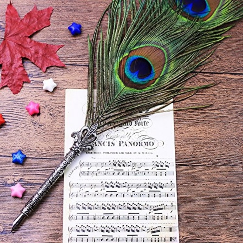 Feather Dip Pen 中世ヨーロッパの雰囲気を味わえるインクフェザーペン フェザーディップペン ガジェットの購入なら海外通販のrakunew ラクニュー